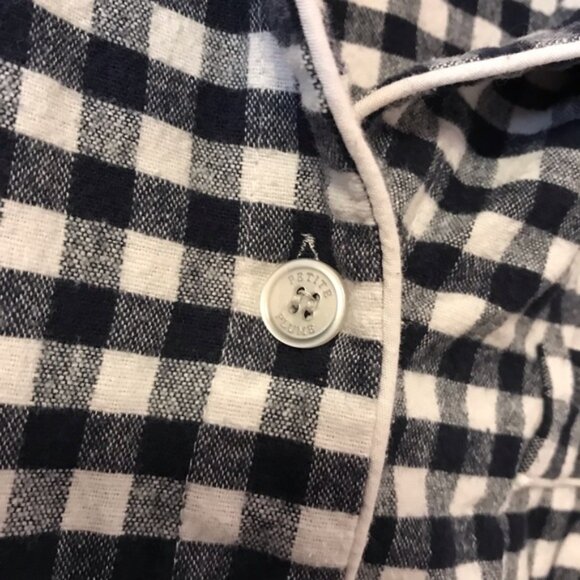 Petite Plume Women’s Cotton Gingham plaid Flannel Pajama Set size large - Picture 7 of 10